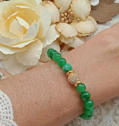 Pulsera Naturaleza en Jade 6mm